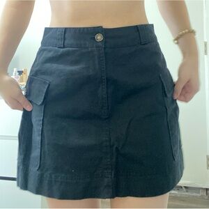 black ardene cargo skirt